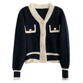 Cardigan de Tricô com Botões Perolados