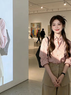 Camisa Feminina Elegante de Manga Longa